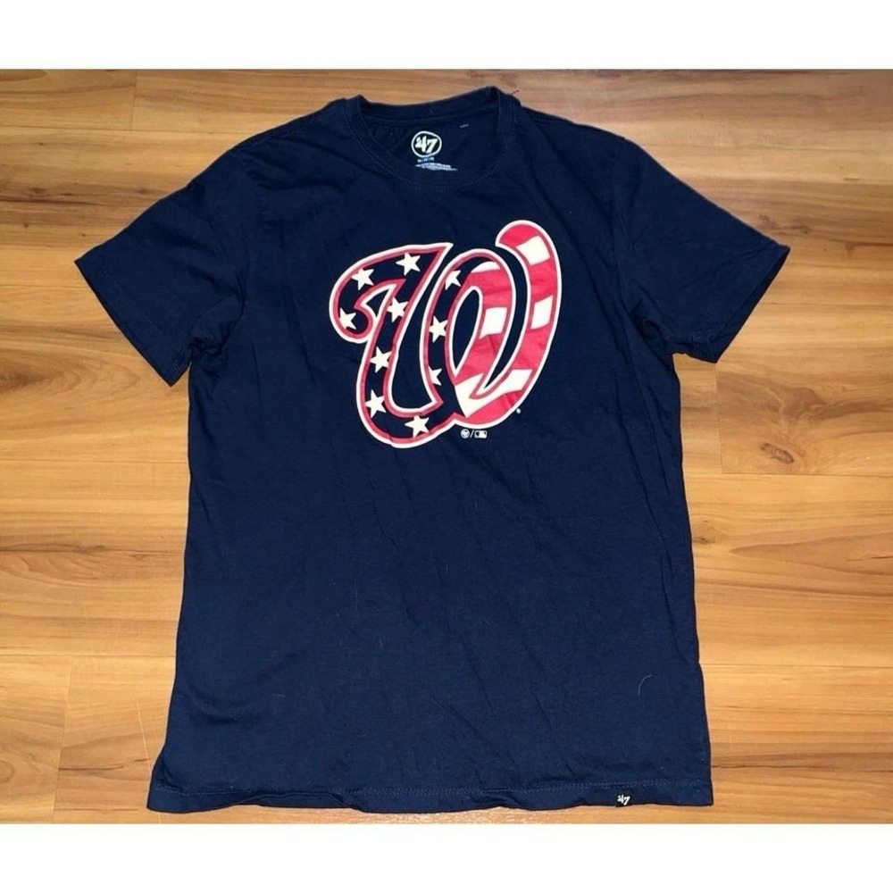 Mens 47‎ Brand Washington Nationals Major League Baseball Patriotic T-Shirt